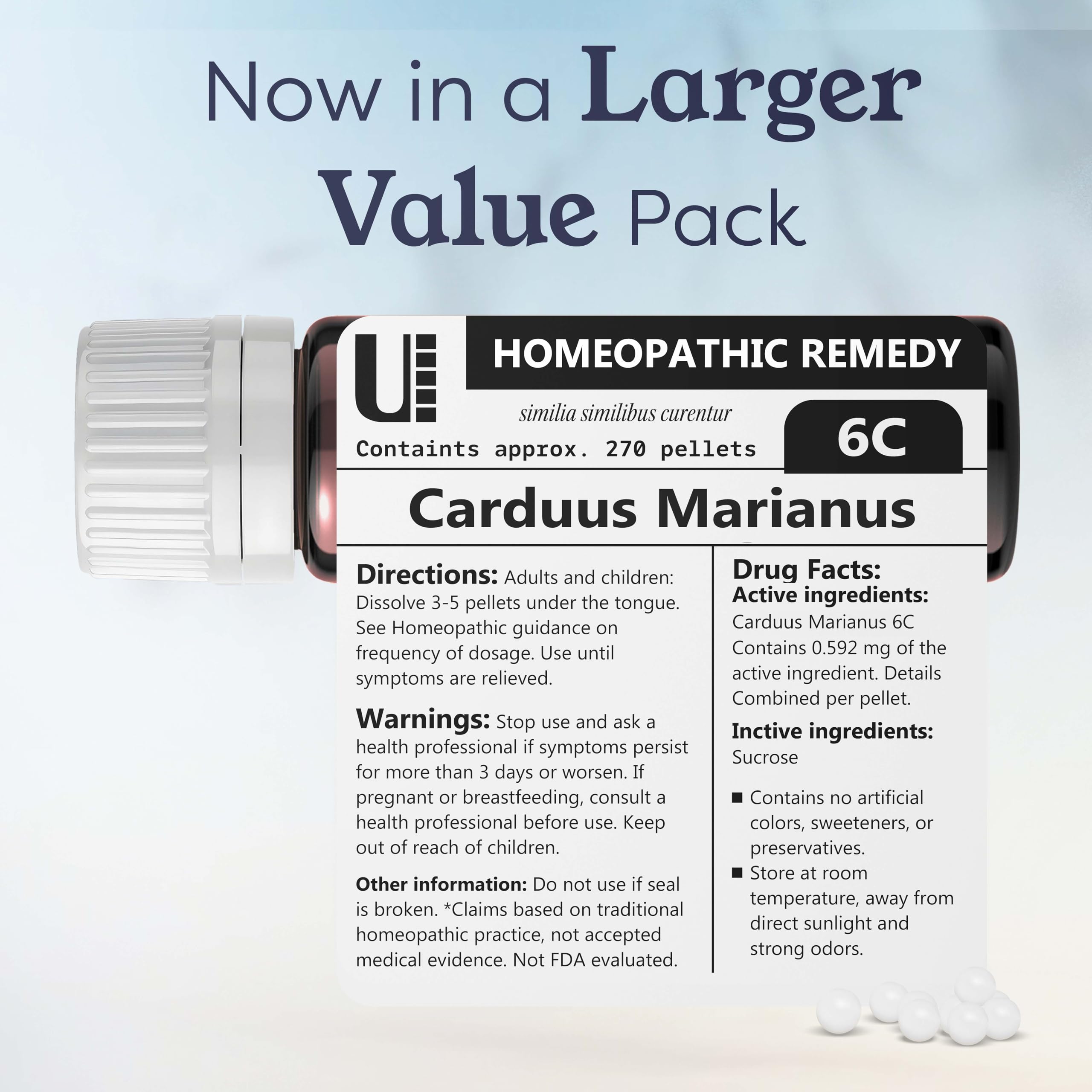 Urenus Carduus Marianus 6C on shelf, reliable homeopathic option for everyday use.