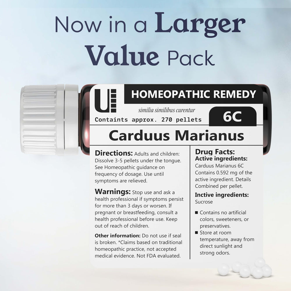 Urenus Carduus Marianus 6C on shelf, reliable homeopathic option for everyday use.