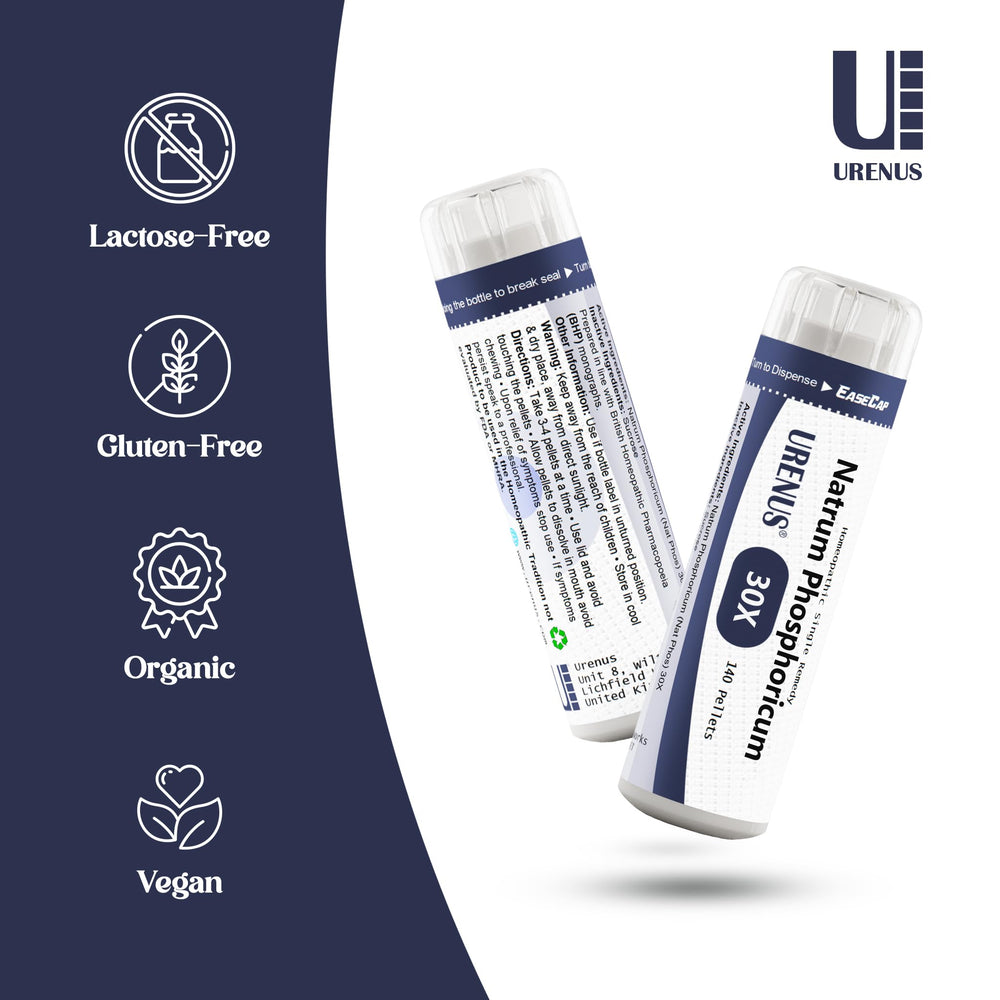 Urenus NAT Phos bottle with packaging and 140 pellets