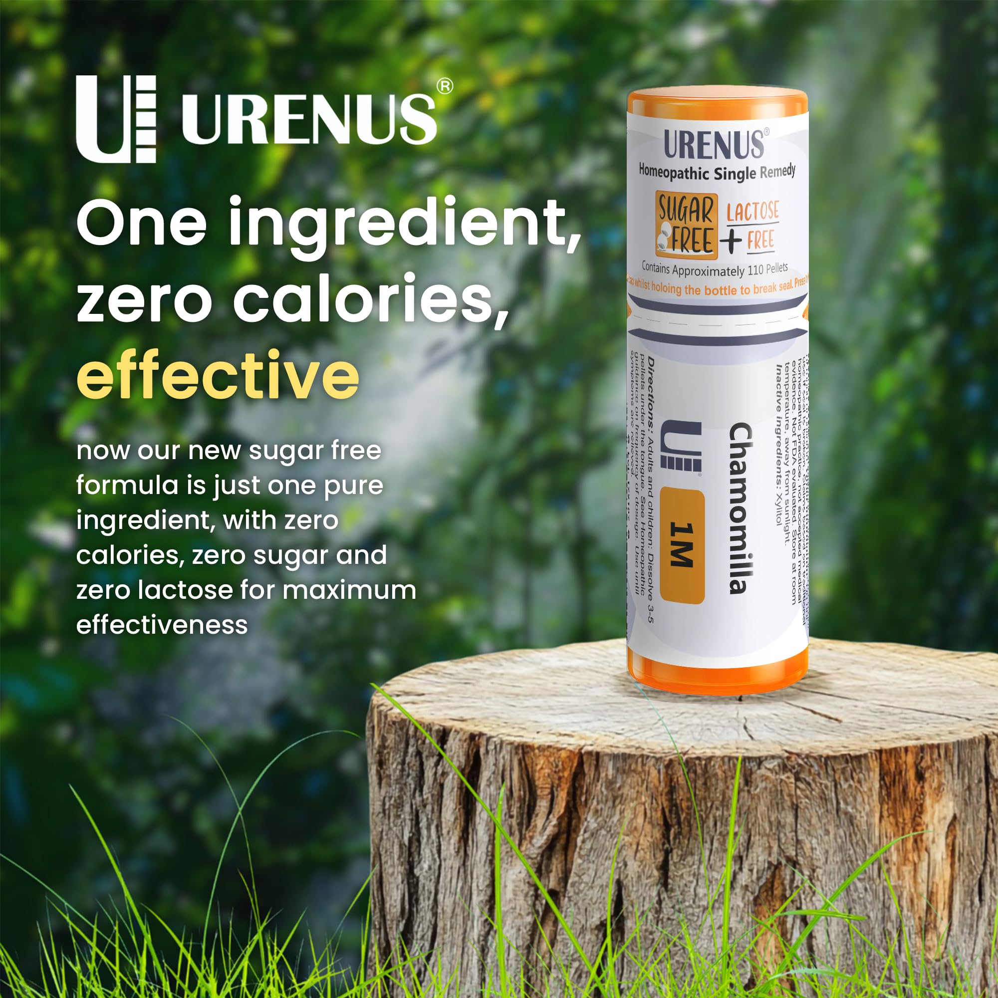 Eco-friendly Urenus Chamomilla 1M bottle emphasizing sustainable packaging