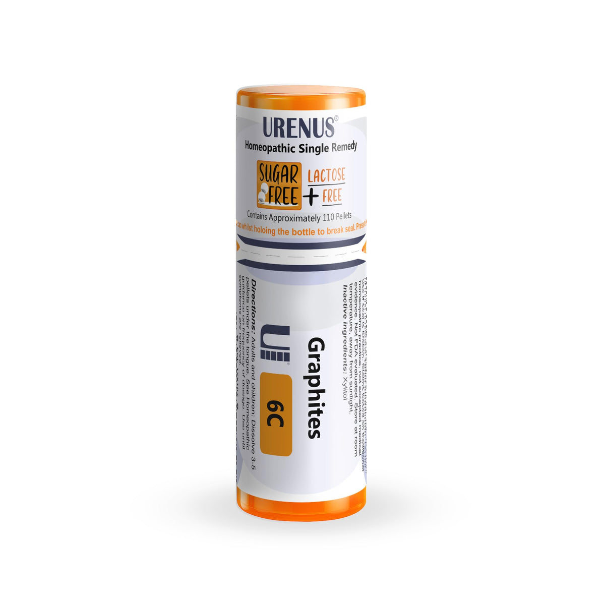Urenus Graphites 6C pellets for sugar-free, lactose-free daily use.
