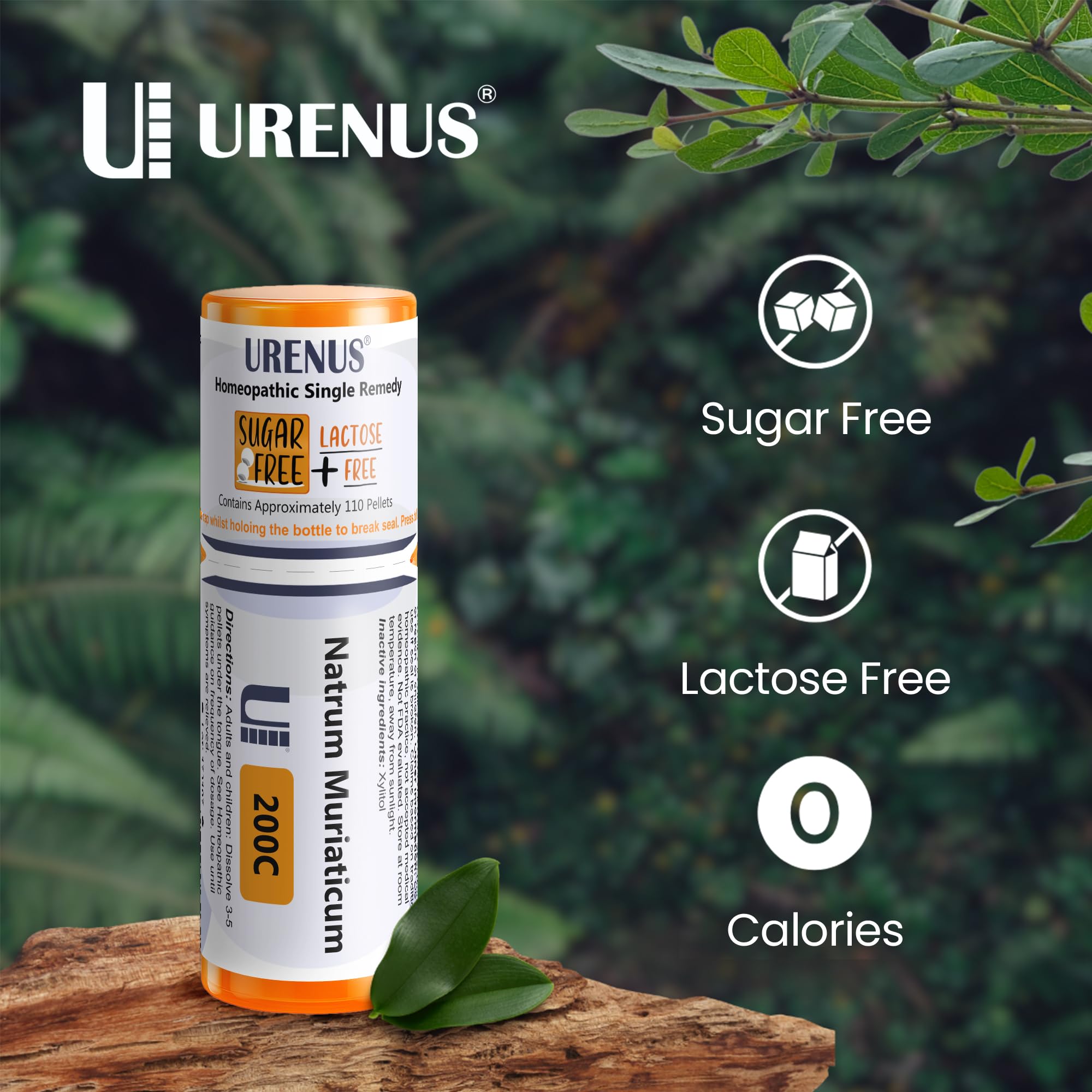 Urenus Natrum Muriaticum eco packaging emphasizes compact, travel-friendly design.