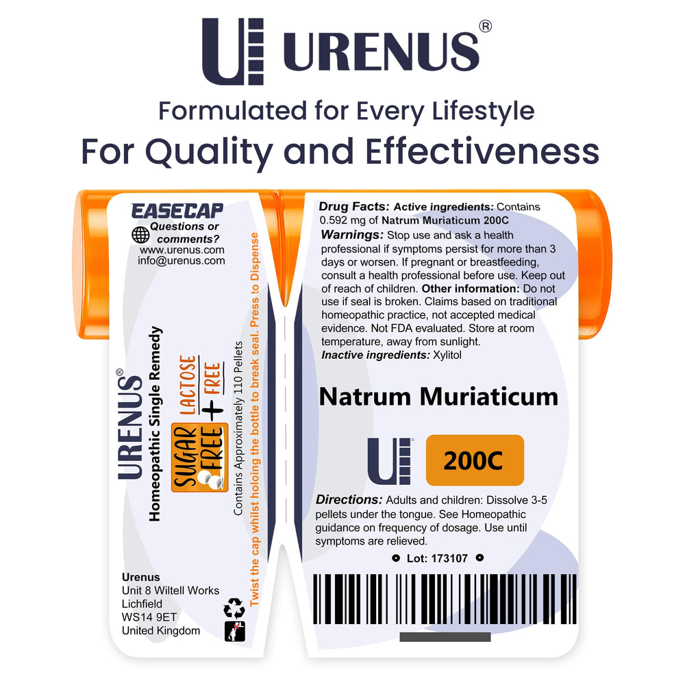 Urenus Natrum Muriaticum on-the-go bottle ready for daily use.