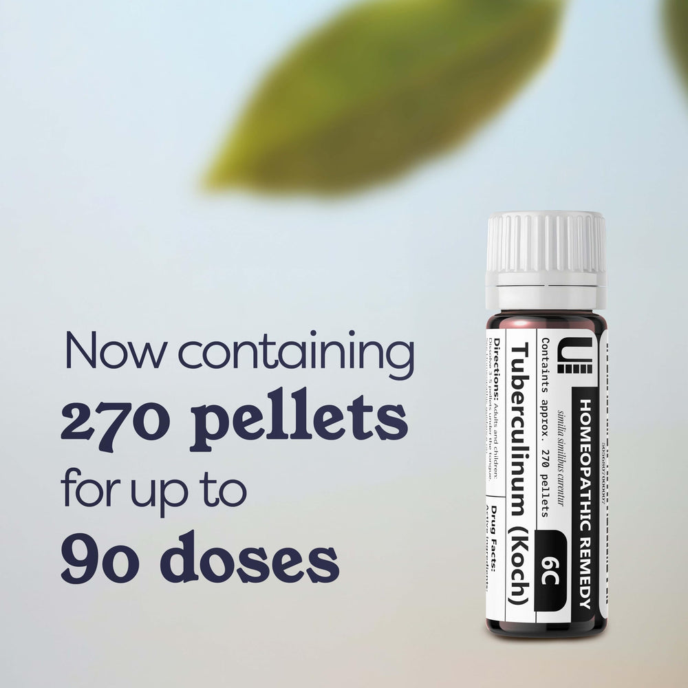 270 pellets in the Urenus Tuberculinum 6C bottle provide 90 doses.