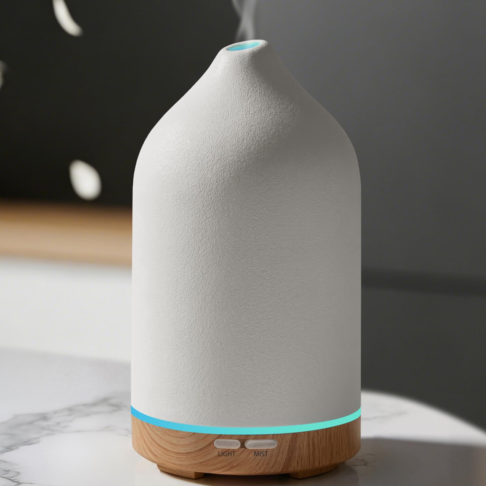 URPOWER 120ML ceramic diffuser top view for a sleek calming space