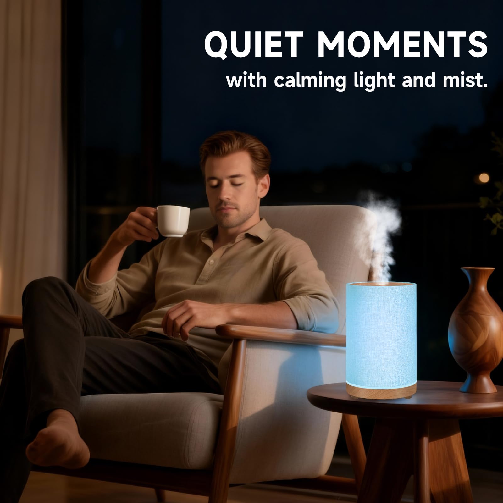 URPOWER diffuser 7-color night light for customizable mood.