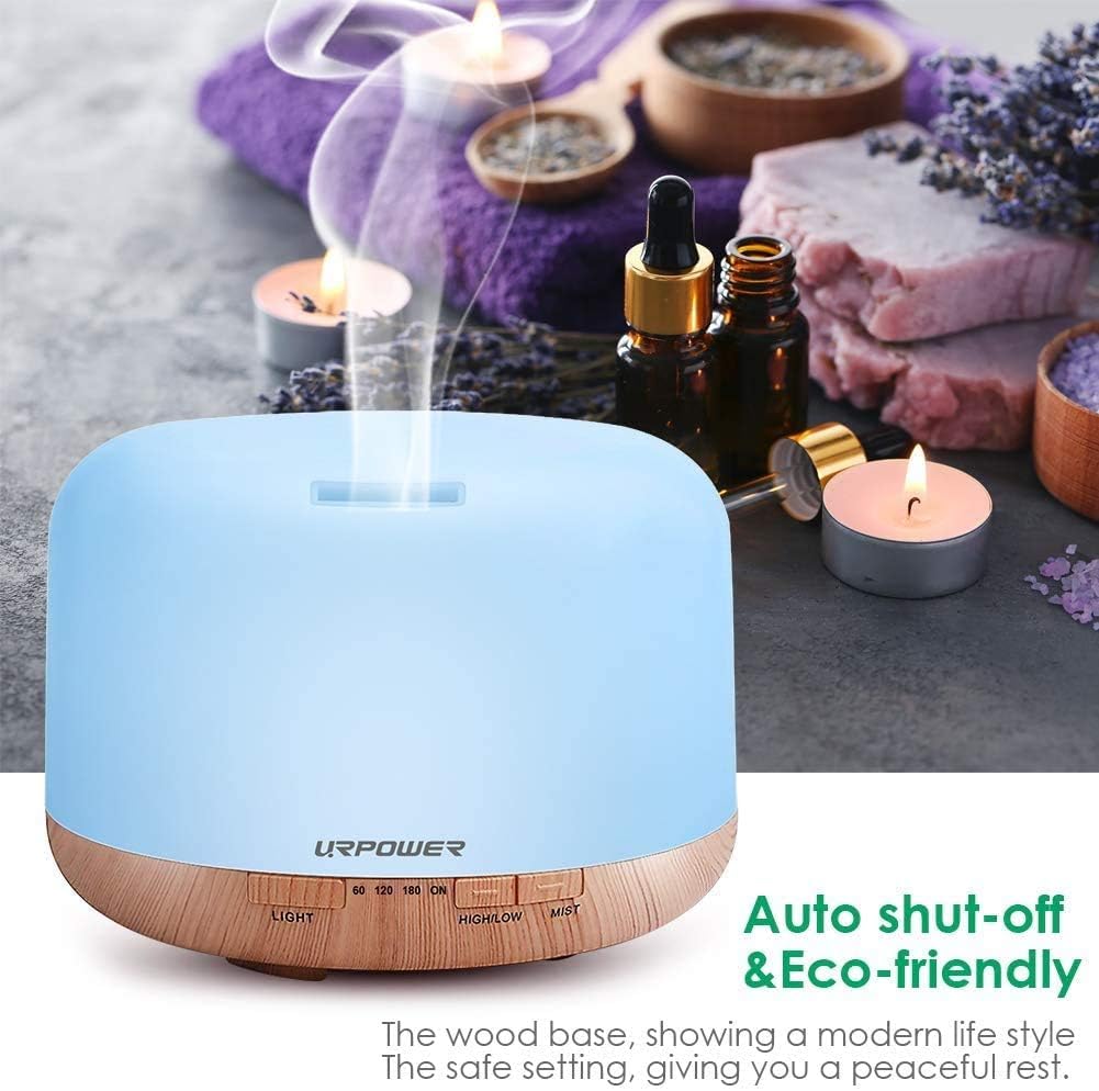 URPOWER diffuser auto shut-off when water runs low for safety