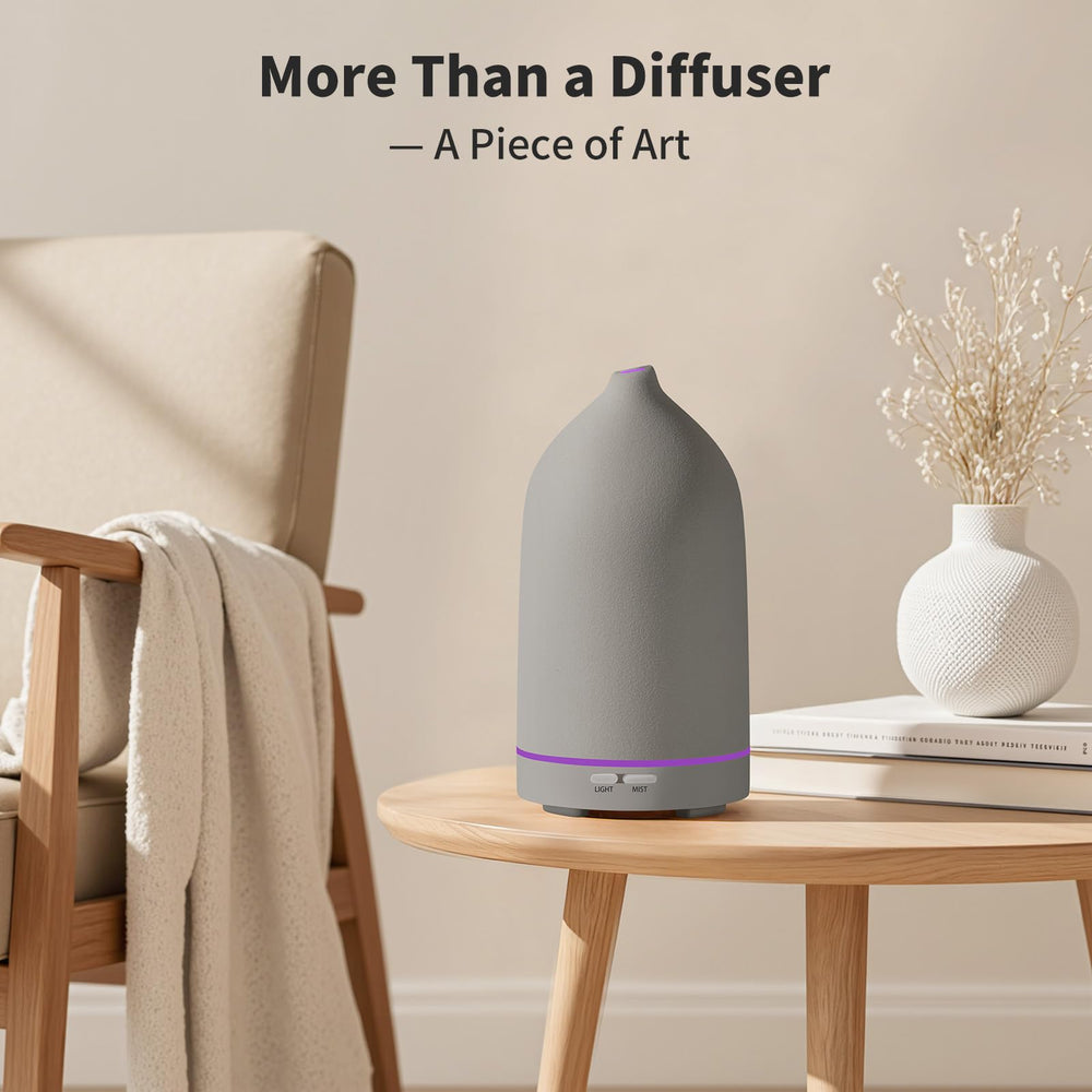 Elegant URPOWER ceramic diffuser suits bedroom or living room decor