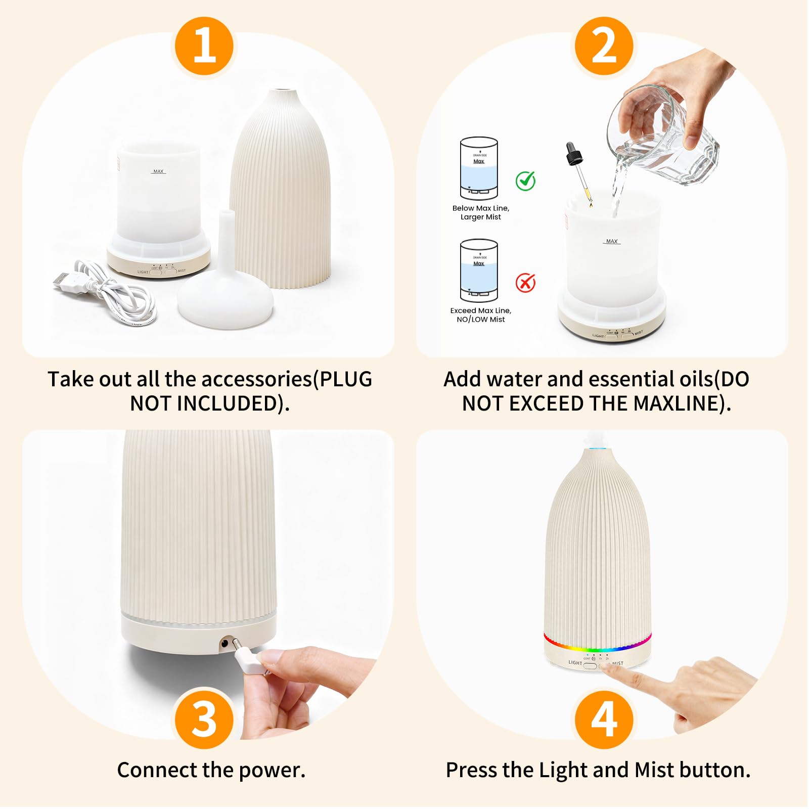 URPOWER compact diffuser ideal for desks and travel-friendly spaces