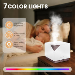 URPOWER diffuser highlights its large 700ml tank for easy daily use.