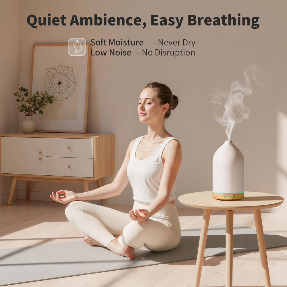 URPOWER diffuser in bedroom setup supporting relaxation and humidity