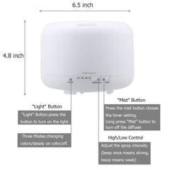 URPOWER diffuser with visible mist output for spa-like ambiance.