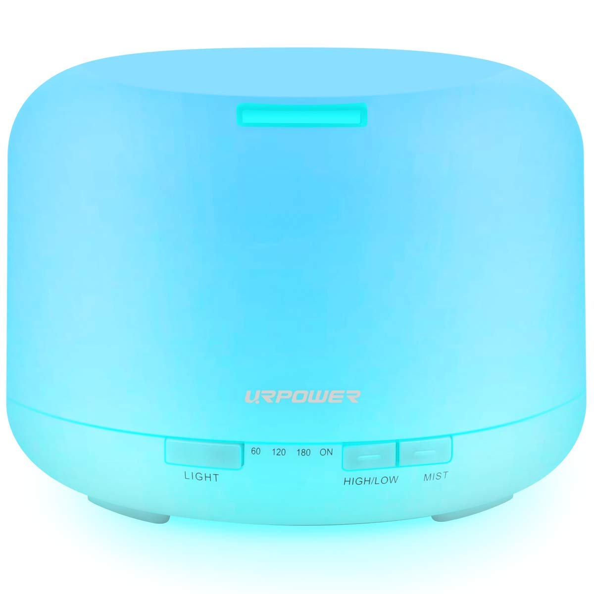 URPOWER 500ml diffuser, top view, for long-lasting aroma in any room.