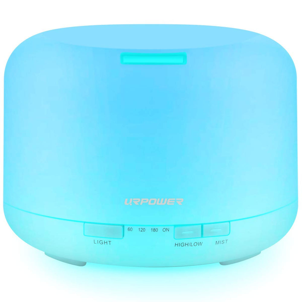 URPOWER 500ml diffuser, top view, for long-lasting aroma in any room.