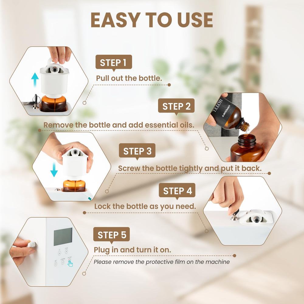 URPOWER upgraded waterless technology delivers fast aroma without heat