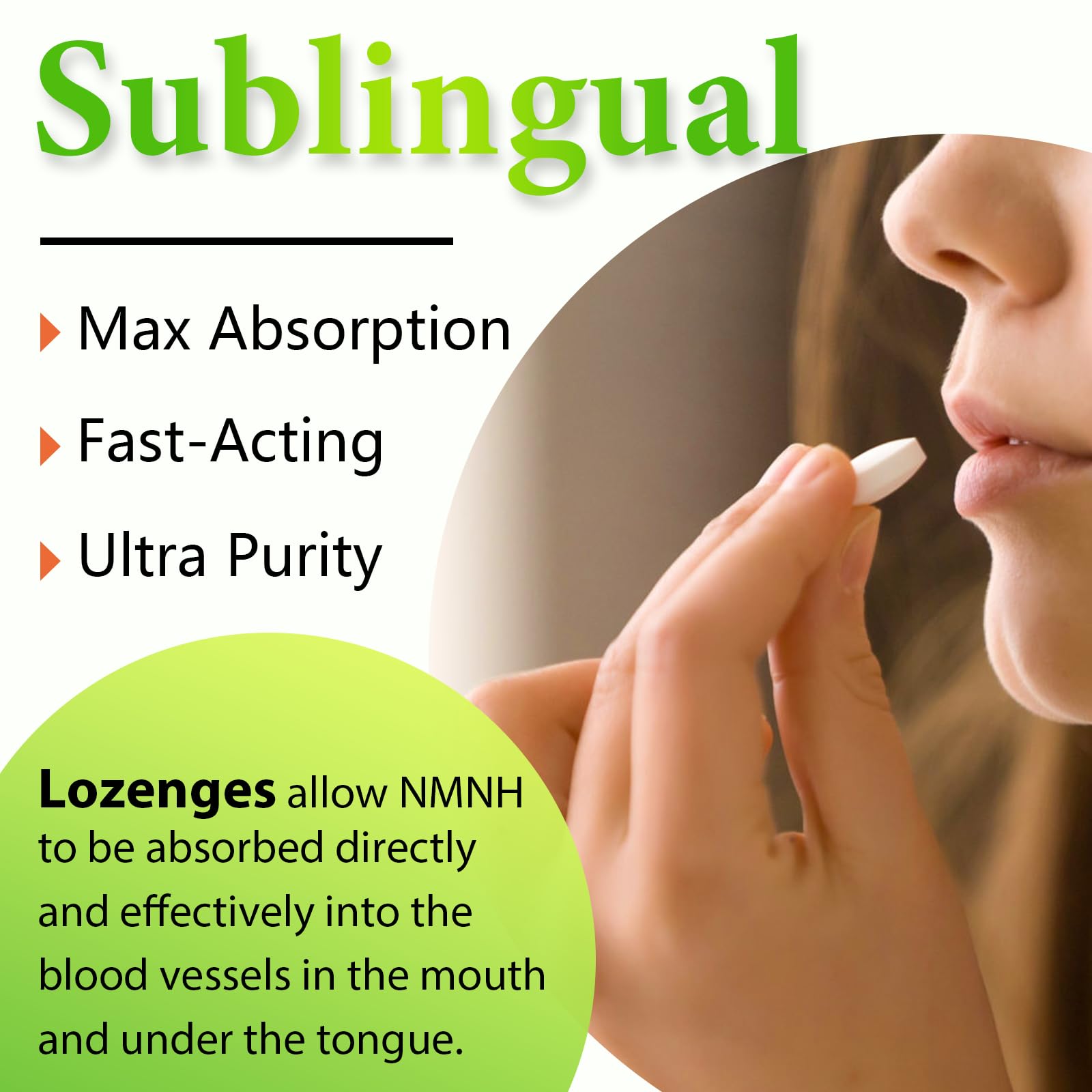 Ursinquil NMNH lozenge used in a morning routine for focus.