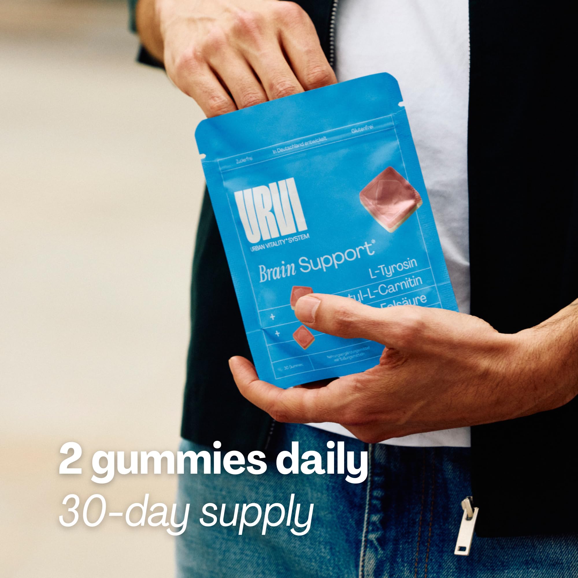 URVI Brain Gummies include iodine for energy metabolism support