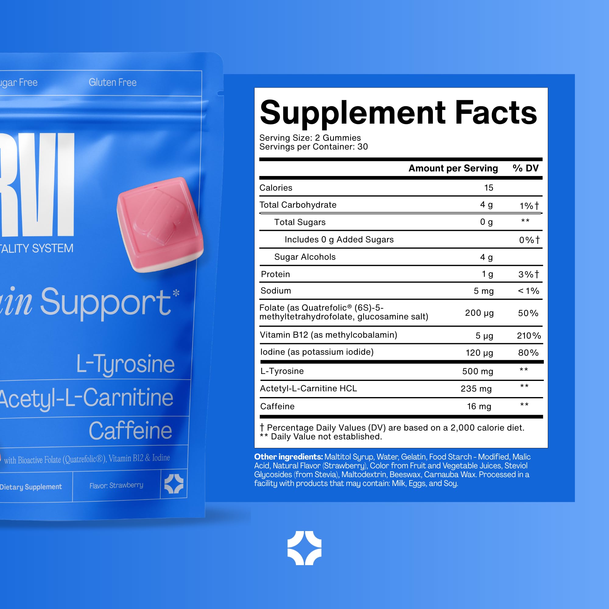 URVI Brain Gummies look sugar-free and snack-friendly for daily use