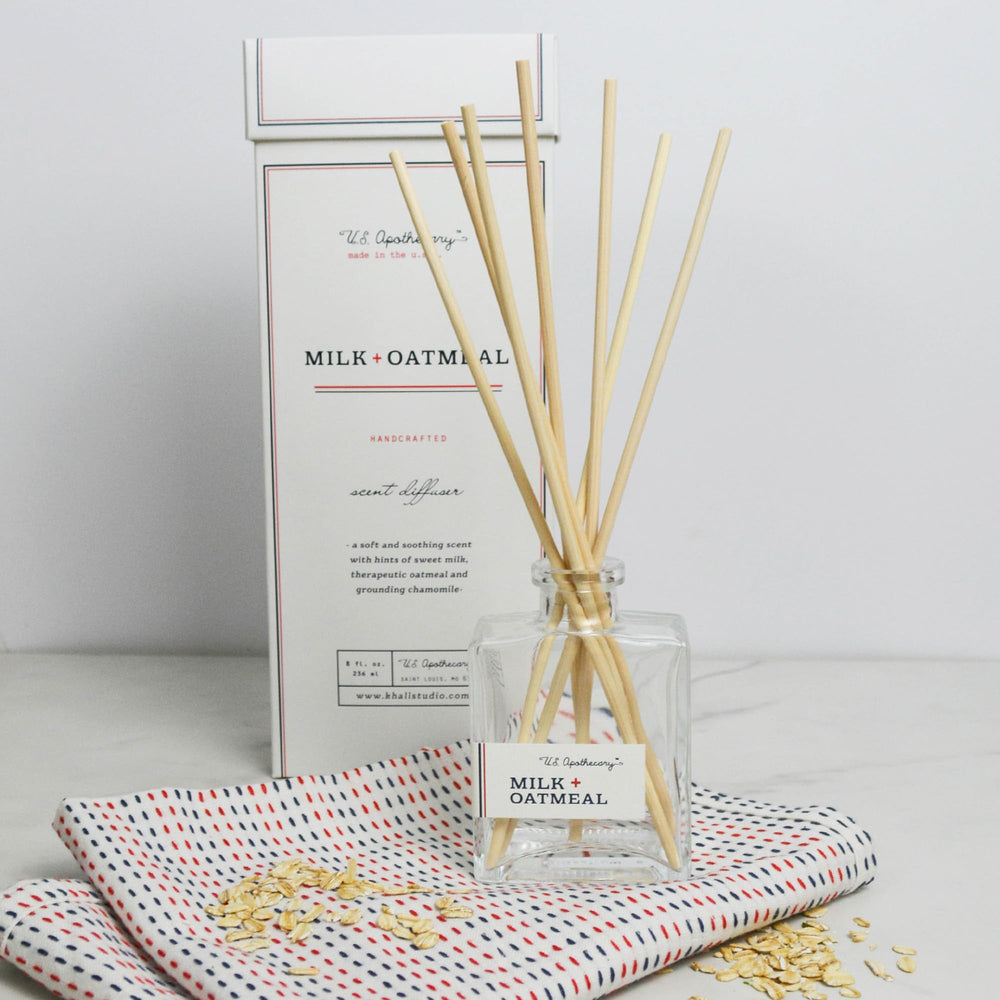 US Apothecary diffuser assembly with reeds ready to saturate the room