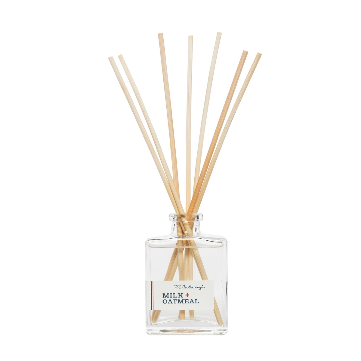 US Apothecary Milk and Oatmeal diffuser close-up showing creamy aroma for a cozy home