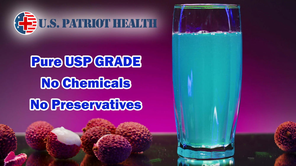 U.S. Patriot Health Methylene Blue bottle cap close-up for precise drops