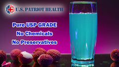 U.S. Patriot Health Methylene Blue bottle cap close-up for precise drops