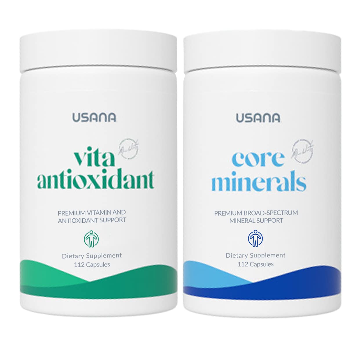 USANA CellSentials Core Minerals bottle with capsules for daily foundation