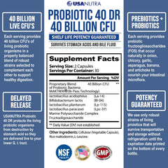 USANUTRA Probiotics box packaging highlights US-made formulation
