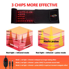 USUIE belt 850nm infrared LEDs provide deeper warmth and comfort.