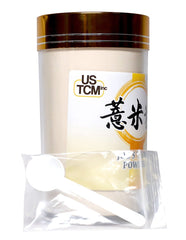 USTCM Job's Tears powder tea-in-cup ready for quick, soothing infusion