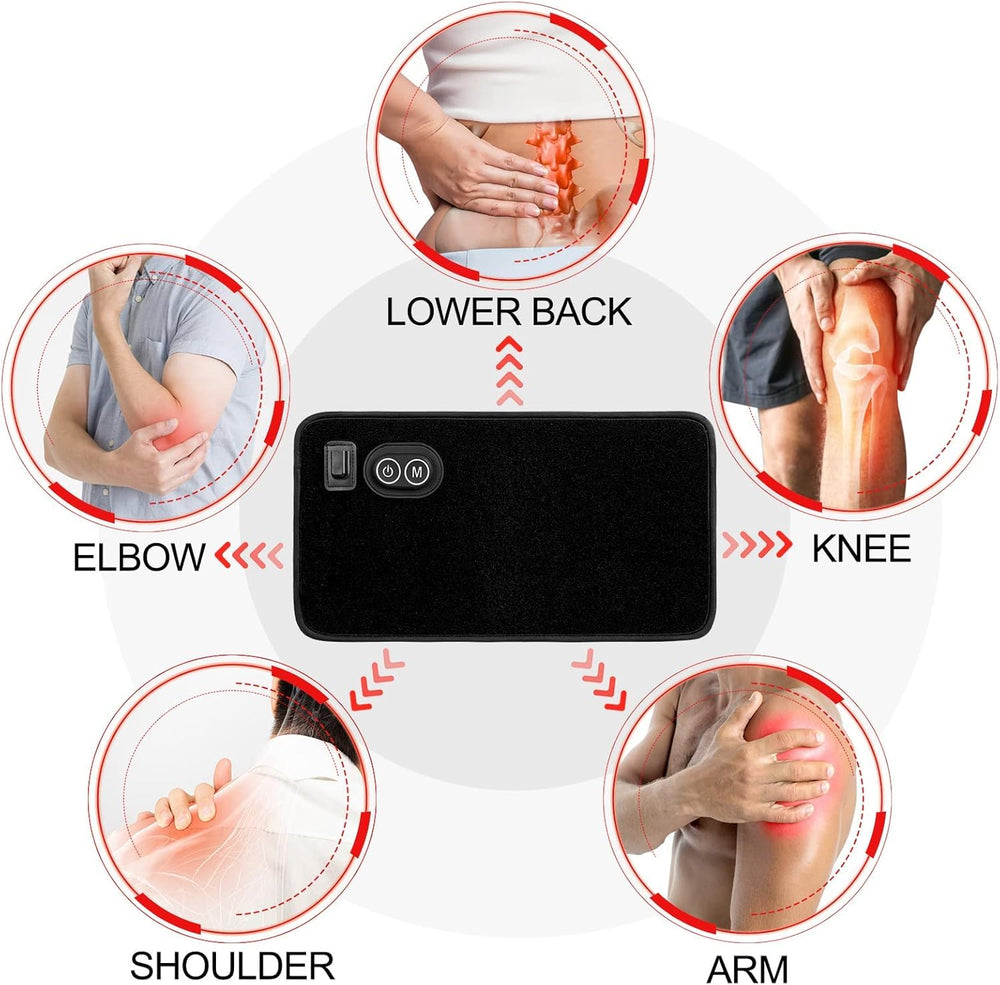USUIE red light therapy belt worn on the back for hands-free daily use.