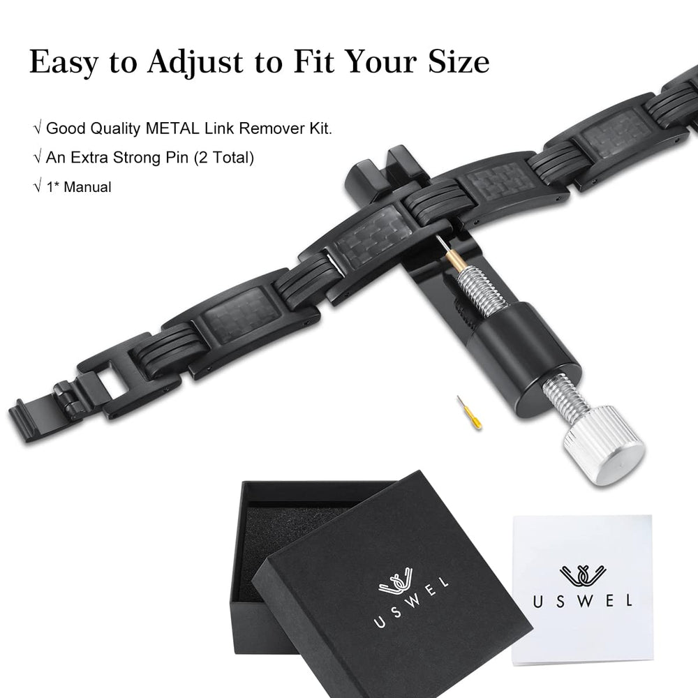 Elegant gift box presentation from USWEL makes a ready-to-gift bracelet.
