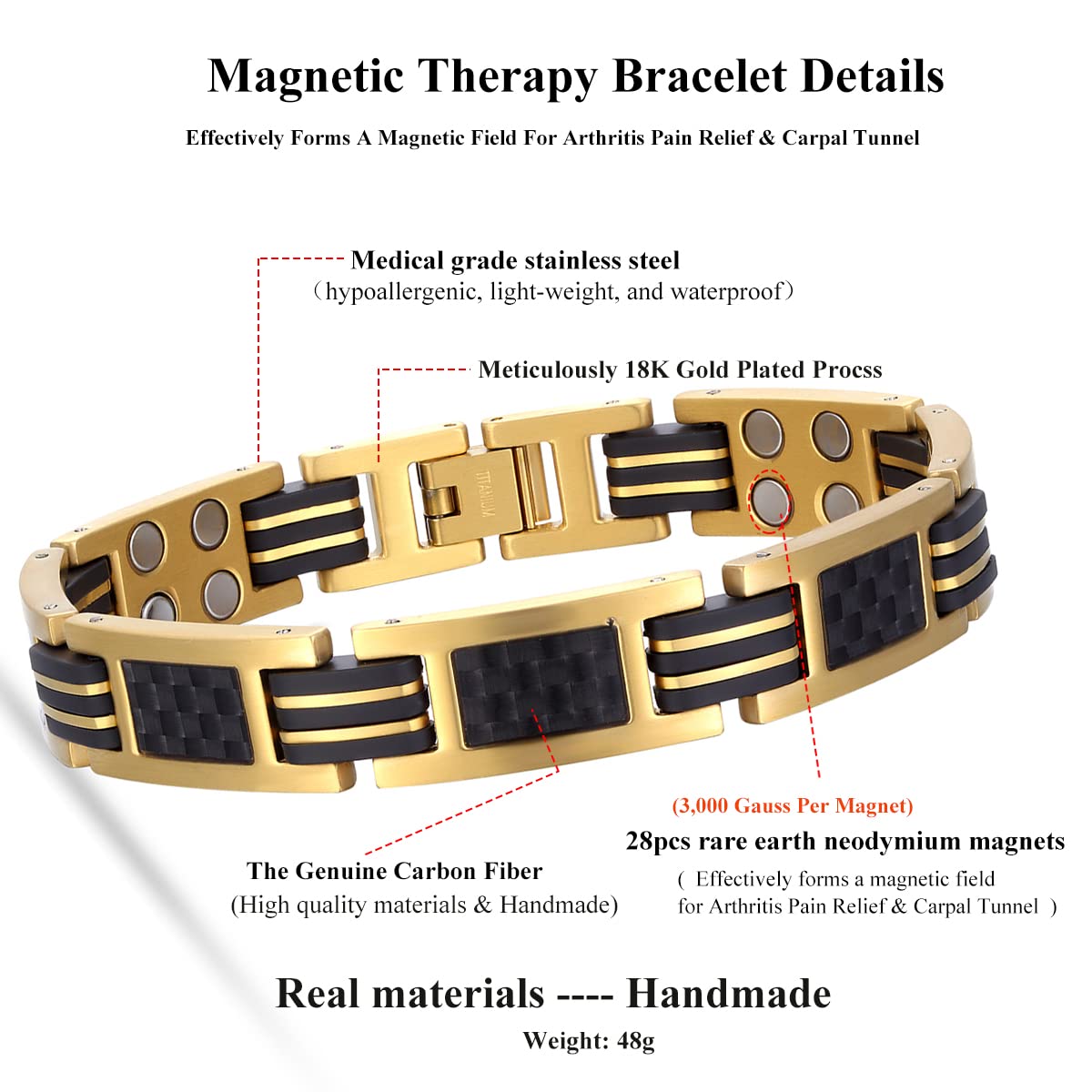 Size adjustment tool included with the USWEL bracelet for a custom fit.