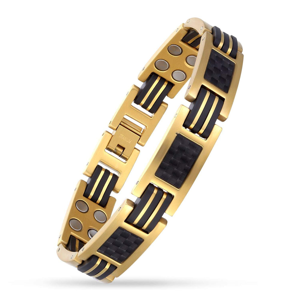 USWEL magnetic bracelet for men on the wrist, versatile daily wear with refined style.