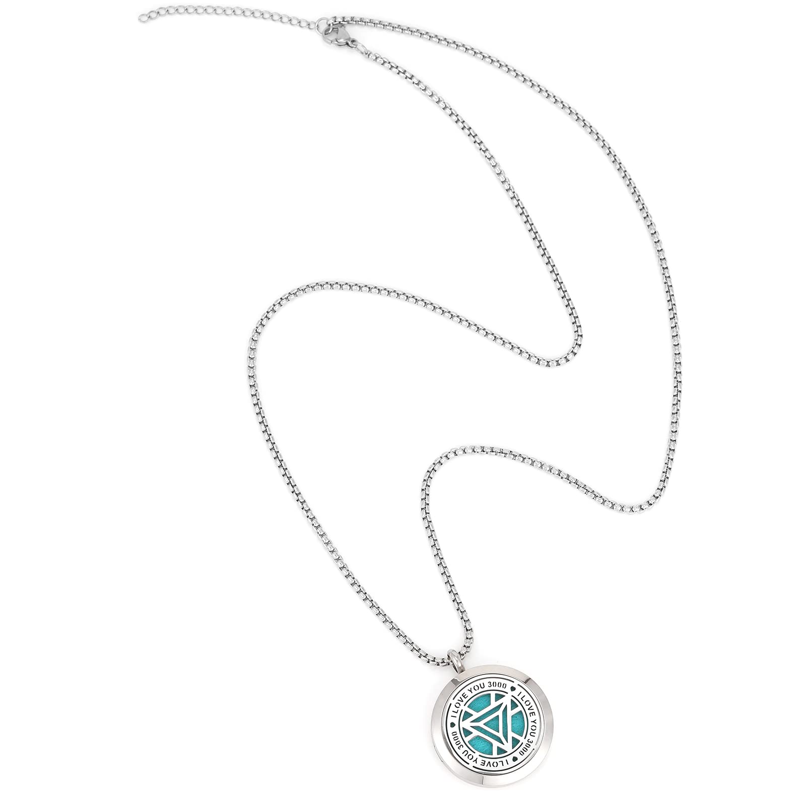 UTHOSMDO stainless steel locket diffuser necklace front view highlighting durable design.