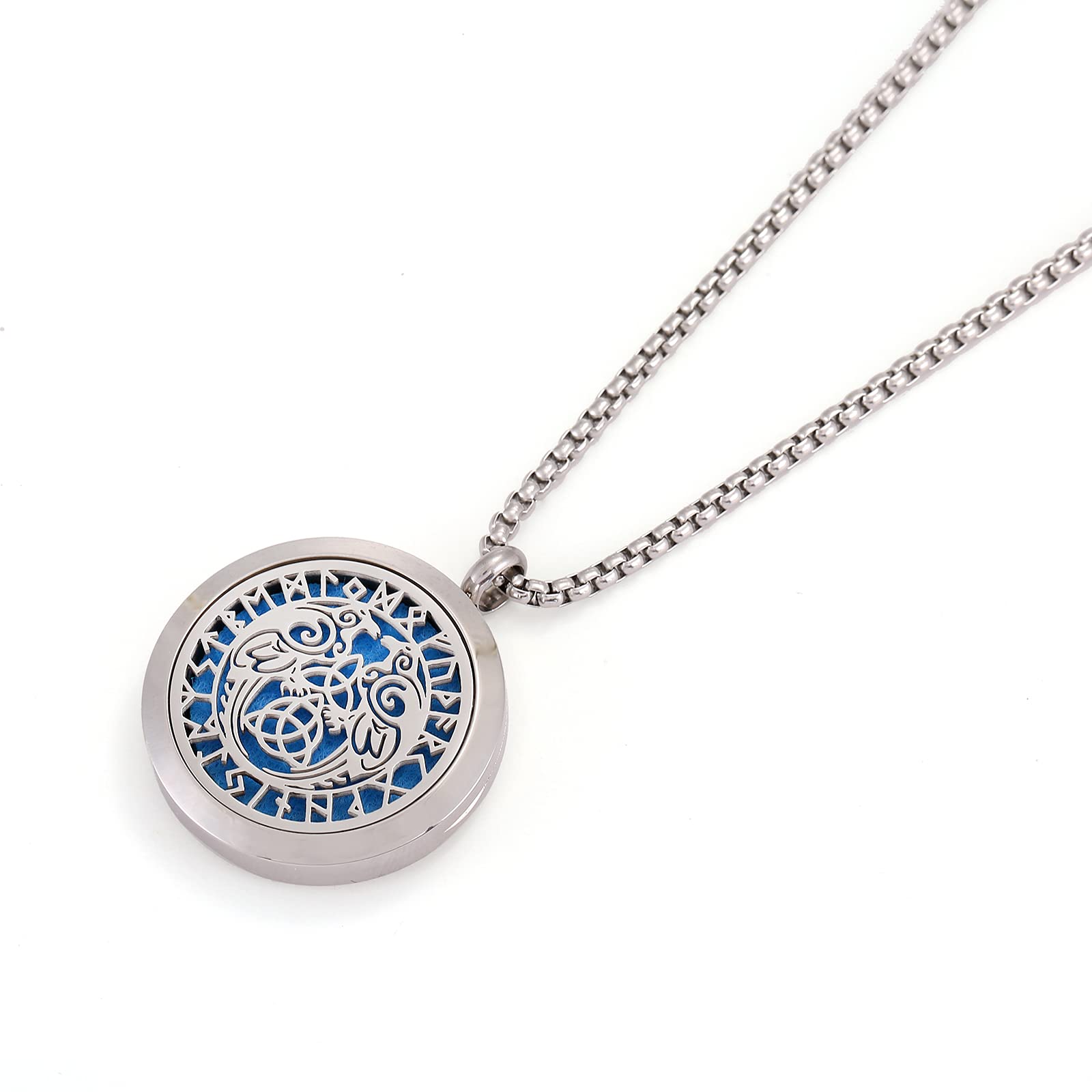 UTHOSMDO magnetic locket with solid back prevents oil from staining clothing.