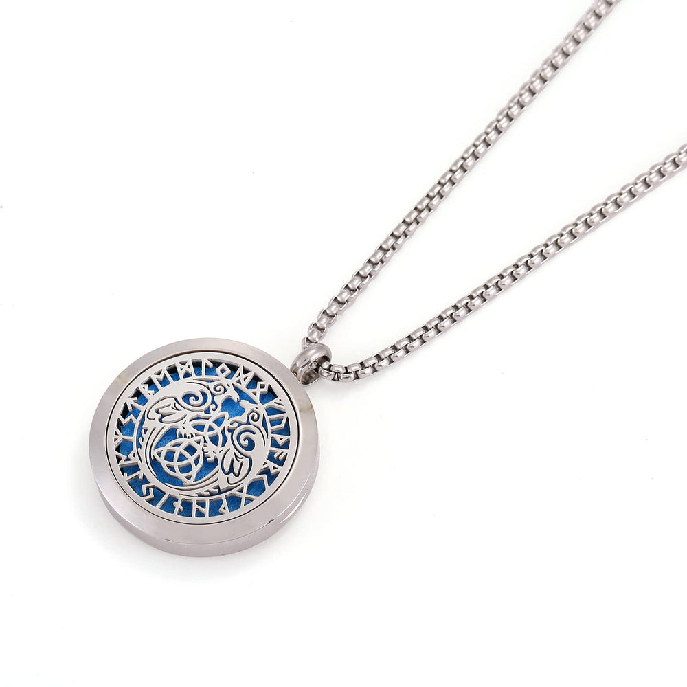 UTHOSMDO magnetic locket with solid back prevents oil from staining clothing.