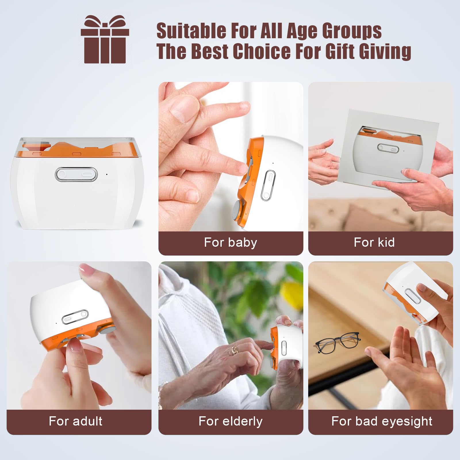 uthvouxy includes Type-C cable and cleaning brush for easy maintenance.