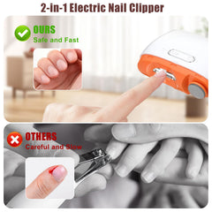 uthvouxy USB rechargeable clipper powers up quickly for on-the-go use.