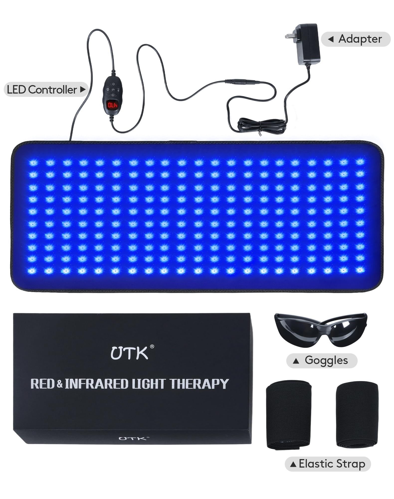 UTK home-use light therapy mat suitable for various rooms and routines