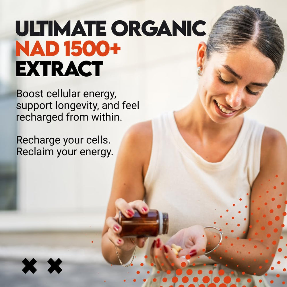 UTOYA NAD 1500+ bottle on desk fits into daily wellness routine.