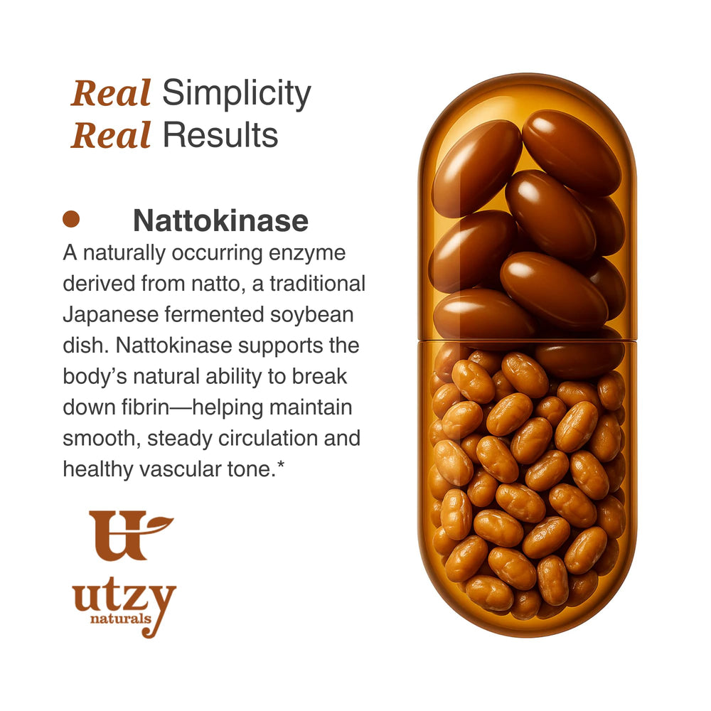 Packaging view featuring Utzy Naturals branding and dosage details.