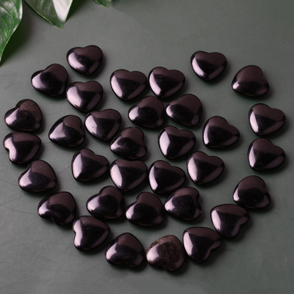 UU UNIHOM heart shape obsidian for jewelry making and creative DIY projects.