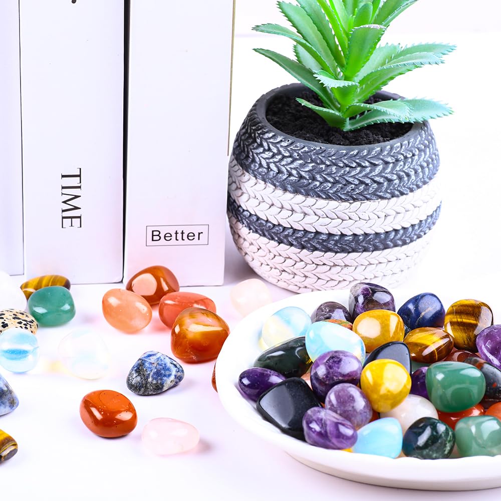 UU UNIHOM red jasper stones for warm color accents and tactile decor.