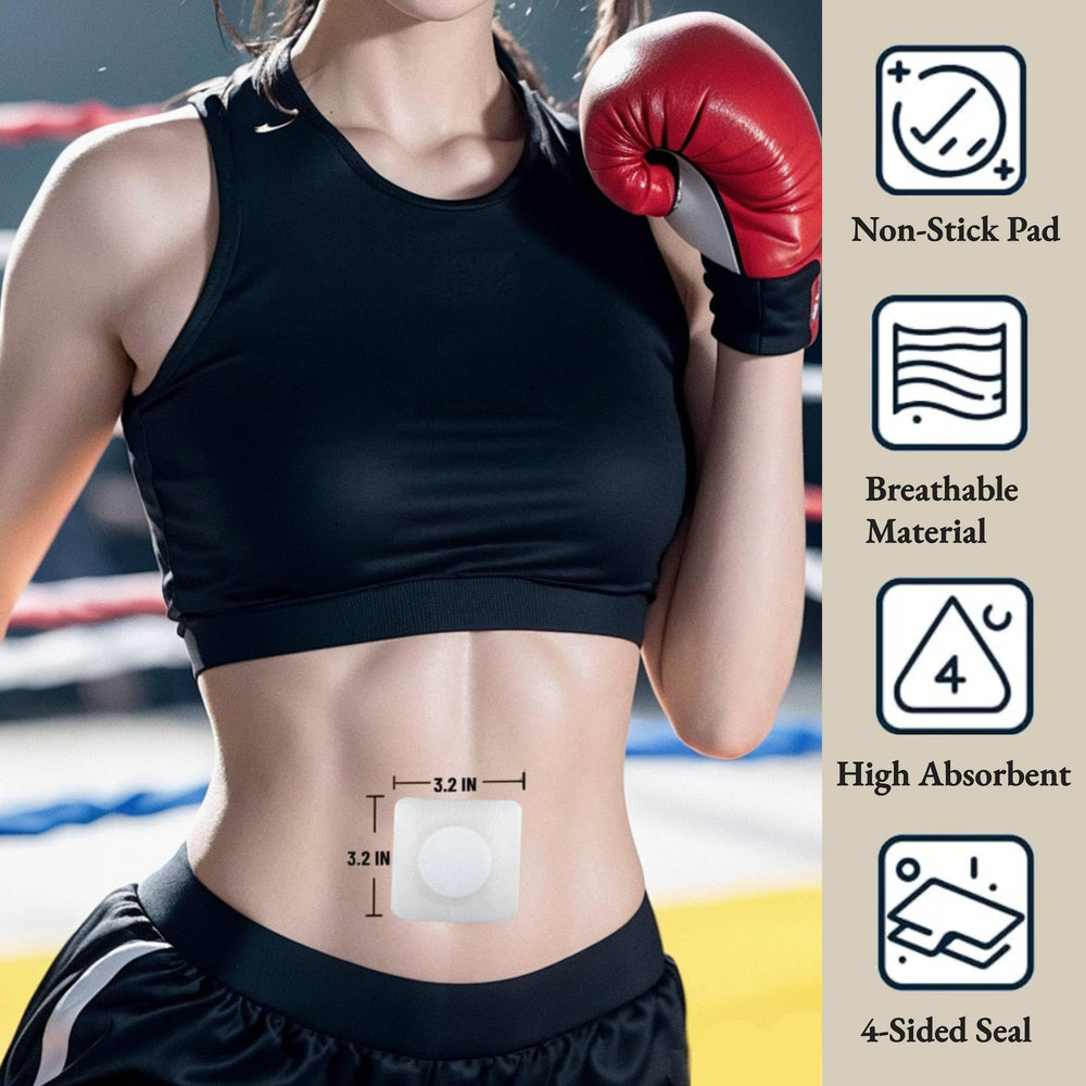 UUFTNS disposable patch features organic cotton skin layer for sensitive skin comfort.