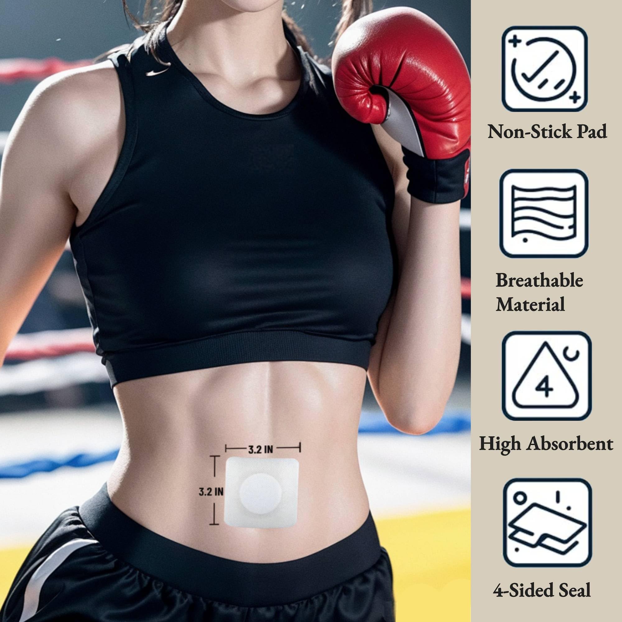 UUFTNS castor oil pack wrap applied to the belly button for targeted soothing potential