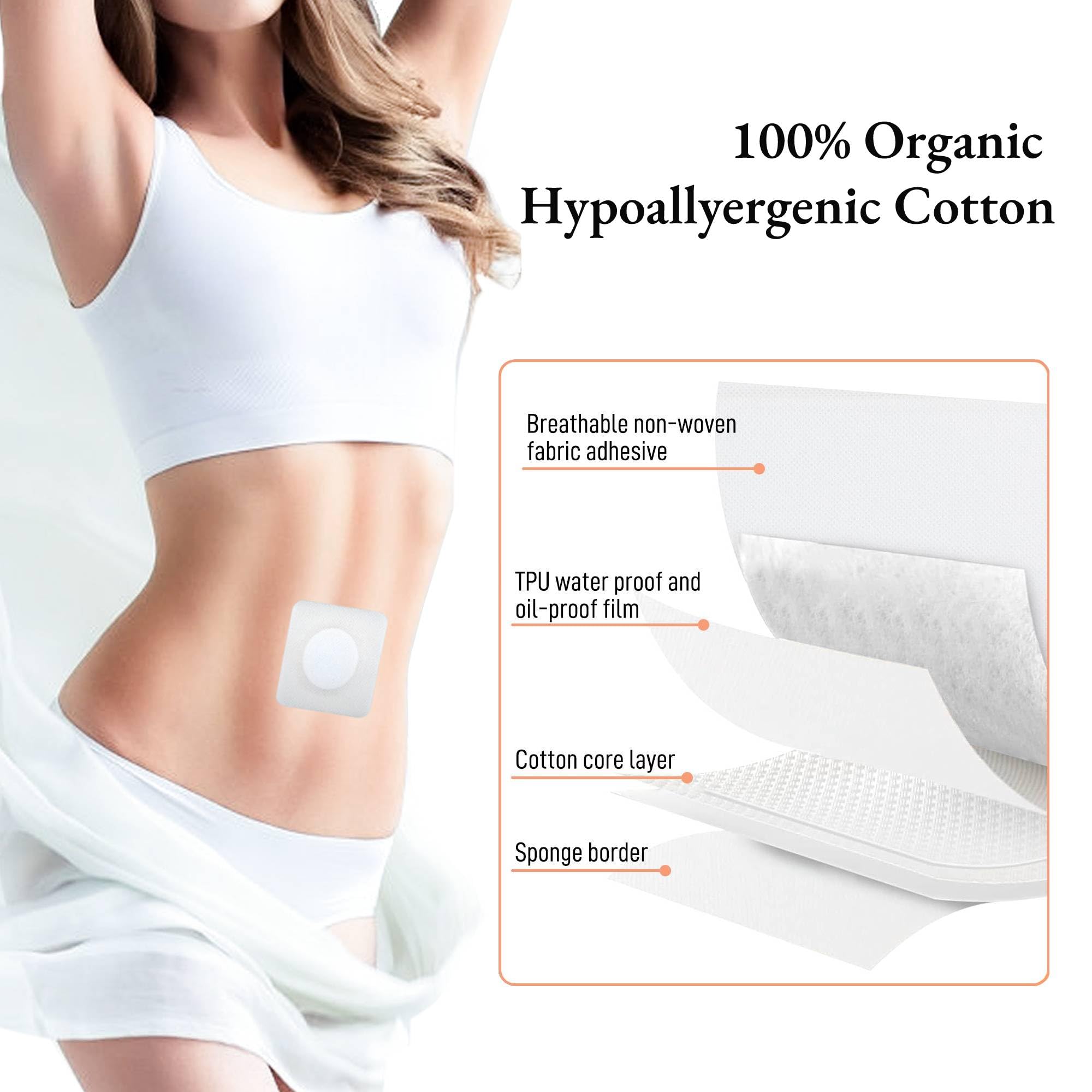 UUFTNS castor oil pack wrap organic cotton skin contact layer enhances comfort