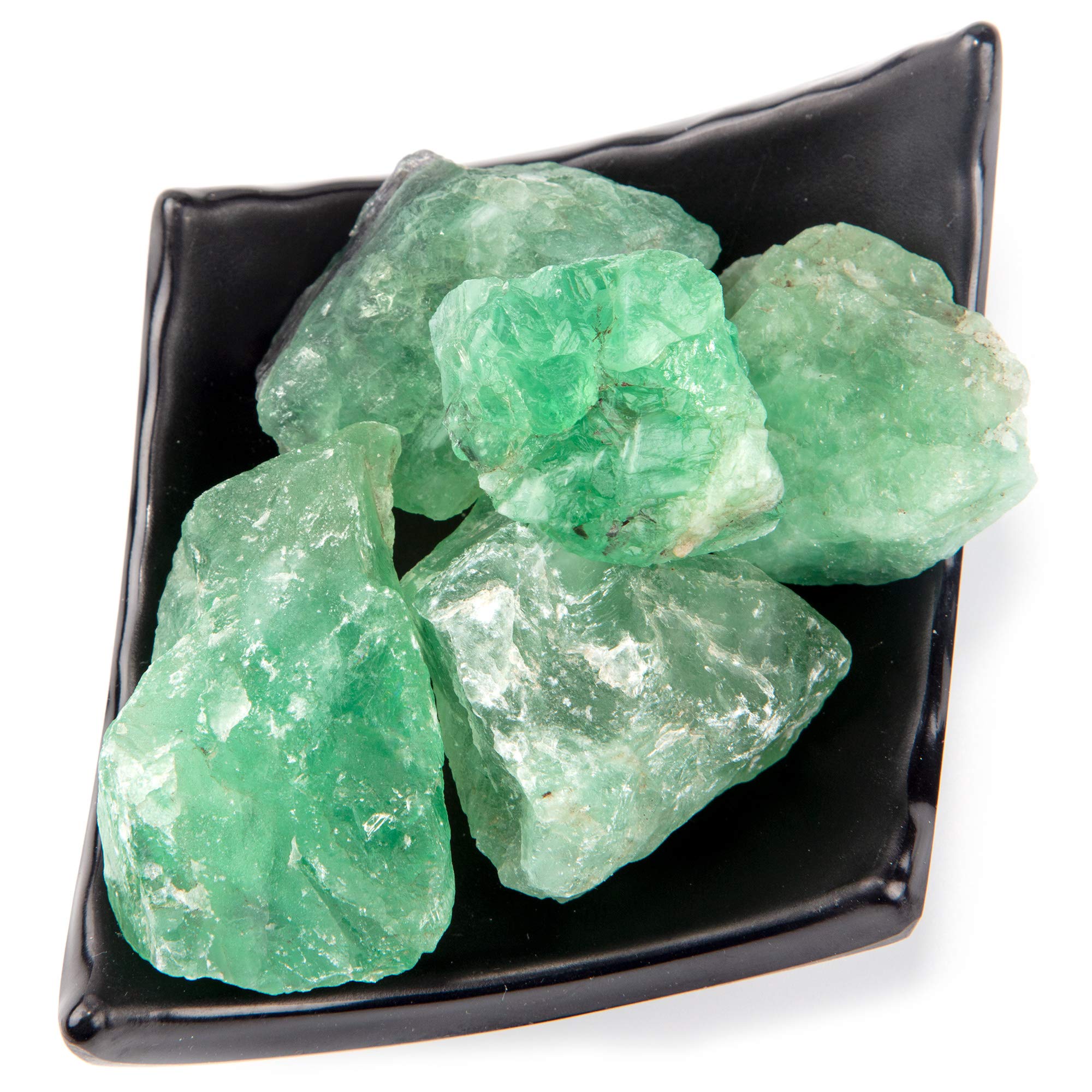 UU UNIHOM green fluorite rough suitable for decorative displays and educational collection.