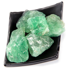UU UNIHOM green fluorite rough suitable for decorative displays and educational collection.