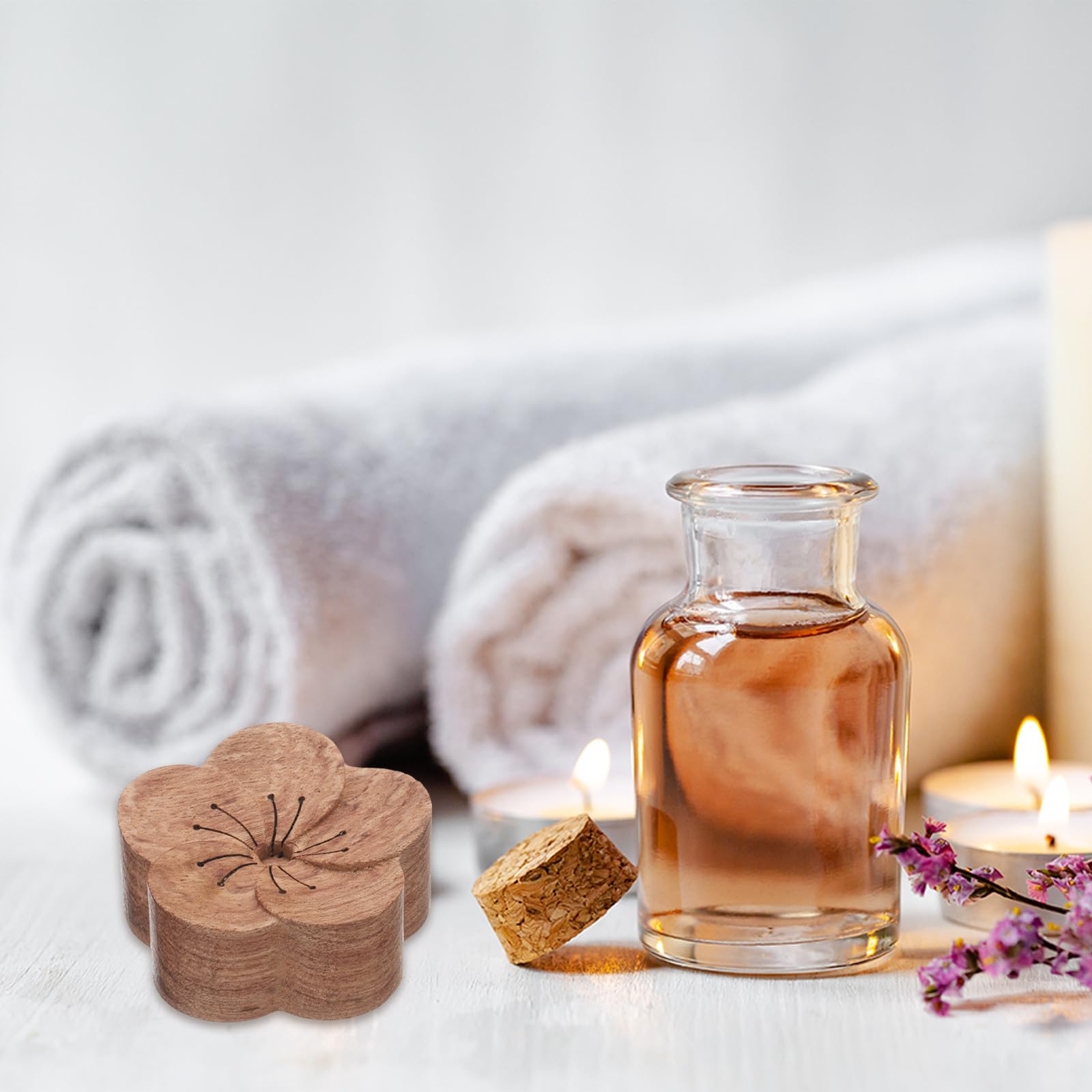 uxcell rosewood plum diffuser packaging shows convenient two-piece set
